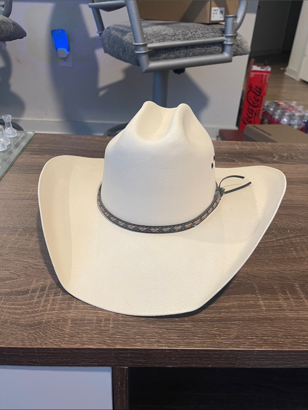 Lone Star Western Straw Cowboy Hat L/XL - Cream